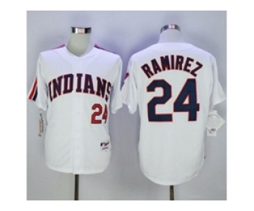 mlb jerseys cleveland indians #24 ramirez white[m&n 1978][ramirez]