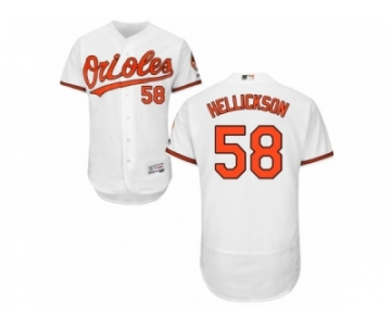 Baltimore Orioles #58 Jeremy Hellickson White Flexbase Authentic Collection MLB Jersey