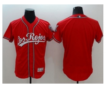 Baltimore Orioles Blank Red Flexbase Authentic Collection Los Rojos Stitched Baseball Jersey
