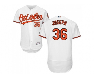 Men Baltimore Orioles #36 Caleb Joseph White Flexbase Authentic Collection Stitched MLB Jersey
