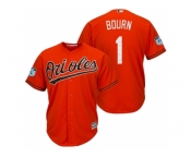 Men's Baltimore Orioles #1 Michael Bourn 2017 Spring Training Cool Base Stitched MLB Jersey
