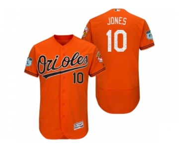 Men's Baltimore Orioles #10 Adam Jones 2017 Spring Training Flex Base Authentic Collection Stitched Baseball Jersey