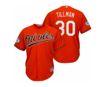 Men's Baltimore Orioles #30 Chris Tillman 2017 Spring Training Cool Base Stitched MLB Jersey