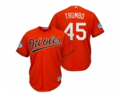 Men's Baltimore Orioles #45 Mark Trumbo 2017 Spring Training Cool Base Stitched MLB Jersey