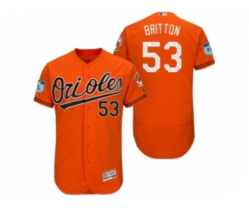 Men's Baltimore Orioles #53 Zach Britton 2017 Spring Training Flex Base Authentic Collection Stitched Baseball Jersey