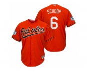 Men's Baltimore Orioles #6 Jonathan Schoop 2017 Spring Training Cool Base Stitched MLB Jersey