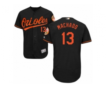 Men's Majestic Baltimore Orioles #13 Manny Machado Black Flexbase Authentic Collection MLB Jersey