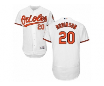 Men's Majestic Baltimore Orioles #20 Frank Robinson White Flexbase Authentic Collection MLB Jersey