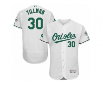 Men's Majestic Baltimore Orioles #30 Chris Tillman White Celtic Flexbase Authentic Collection MLB Jersey