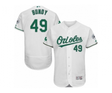 Men's Majestic Baltimore Orioles #49 Dylan Bundy White Celtic Flexbase Authentic Collection MLB Jersey