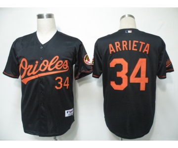 mlb baltimore orioles #34 arrieta black(cool base)[2011]