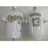 mlb jerseys baltimore orioles #13 machado white[number camo]