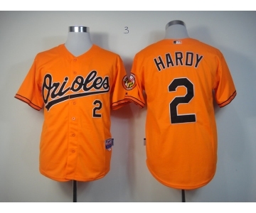 mlb jerseys baltimore orioles #2 hardy orange