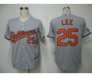 mlb jerseys baltimore orioles #25 lee grey (cool base)