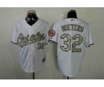 mlb jerseys baltimore orioles #32 wieters white[number camo]