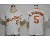 mlb jerseys baltimore orioles #5 b.robinson cream m&n 1966