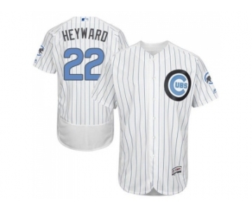 Chicago Cubs #22 Jason Heyward White(Blue Strip) Flexbase Authentic Collection 2016 Father's Day Stitched Baseball Jersey