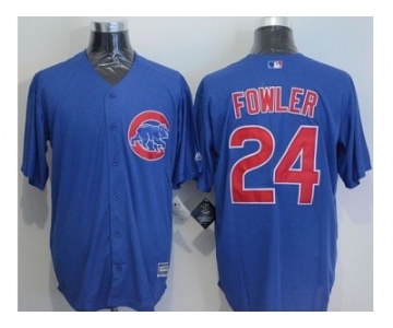 Chicago Cubs #24 Dexter Fowler Blue New Cool Base Stitched Baseball Jersey