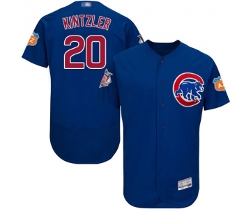 Men's Chicago Cubs #20 Brandon Kintzler Royal Blue Alternate Flex Base Authentic Collection Baseball Jersey