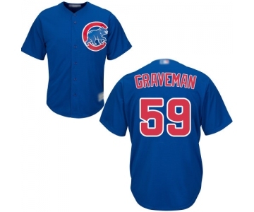 Men's Chicago Cubs #59 Kendall Graveman Replica Royal Blue Alternate Cool Base Baseball Jersey