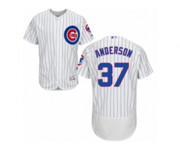 Men's Majestic Chicago Cubs #37 Brett Anderson White Home Flexbase Authentic Collection MLB Jersey