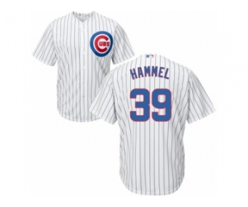 Men's Majestic Chicago Cubs #39 Jason Hammel Replica White Home Cool Base MLB Jersey
