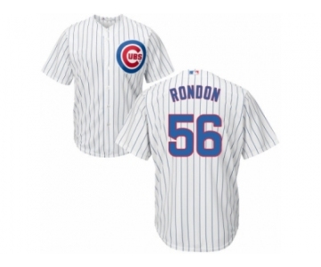 Men's Majestic Chicago Cubs #56 Hector Rondon Replica White Home Cool Base MLB Jersey