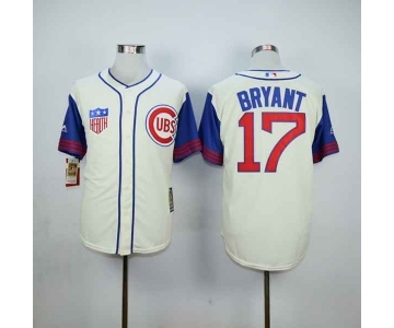 mlb jerseys chicago cubs #17 bryant white[2015 new][bryant]