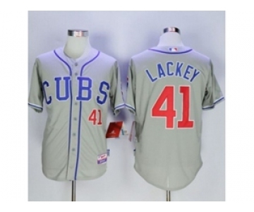 mlb jerseys chicago cubs #41 john lackey grey[lackey]