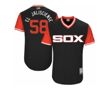 Men's Chicago White Sox Miguel Gonzalez #58 El Jalisciense Majestic Black 2017 Players Weekend Authentic Jersey