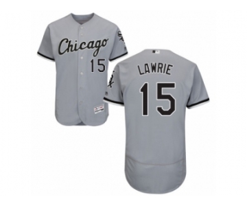Men's Majestic Chicago White Sox #15 Brett Lawrie Grey Flexbase Authentic Collection MLB Jersey