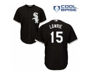 Men's Majestic Chicago White Sox #15 Brett Lawrie Replica Black Alternate Home Cool Base MLB Jersey