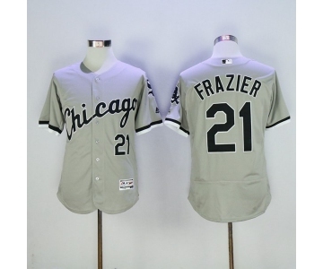 Men's Majestic Chicago White Sox #21 Todd Frazier Grey Flexbase Authentic Collection MLB Jersey