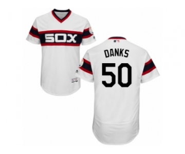Men's Majestic Chicago White Sox #50 John Danks White Flexbase Authentic Collection MLB Jersey