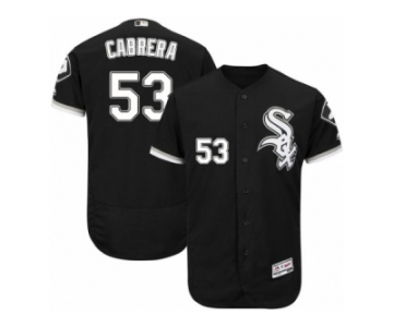 Men's Majestic Chicago White Sox #53 Melky Cabrera Black Flexbase Authentic Collection MLB Jersey