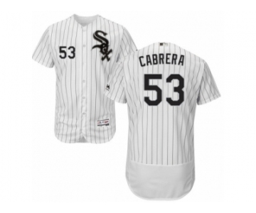 Men's Majestic Chicago White Sox #53 Melky Cabrera White Black Flexbase Authentic Collection MLB Jersey