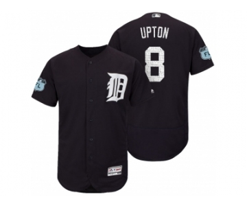 Men's Detroit Tigers #8 Justin Upton 2017 Spring Training Flex Base Authentic Collection Stitched Baseball Jersey