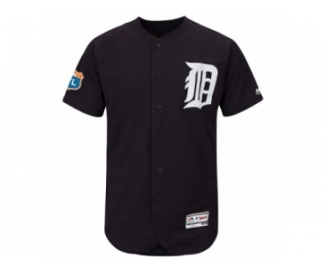 Men's Detroit Tigers Majestic Alternate Blank Navy 2016 Spring Training Flex Base Authentic Collection Team Jersey
