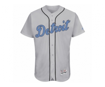 Men's Detroit Tigers Majestic Blank Gray Fashion 2016 Father's Day Flex Base Team Jersey
