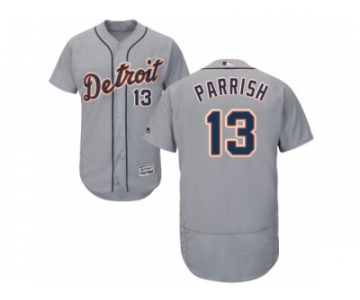 Men's Majestic Detroit Tigers #13 Lance Parrish Grey Flexbase Authentic Collection MLB Jersey