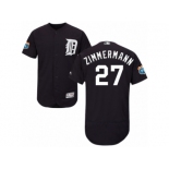 Men's Majestic Detroit Tigers #27 Jordan Zimmermann Navy Blue Flexbase Authentic Collection MLB Jersey