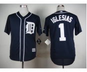 mlb jerseys detroit tigers #1 iglesias blue