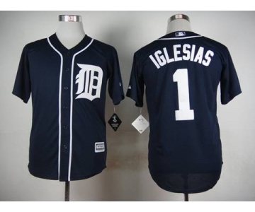 mlb jerseys detroit tigers #1 iglesias blue