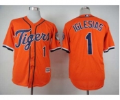 mlb jerseys detroit tigers #1 iglesias orange