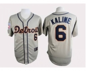 mlb jerseys detroit tigers #6 kaline grey m&n