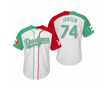 Kenley Jansen #74 Los Angeles Dodgers Two-Tone Mexican Heritage Night Cool Base Jersey