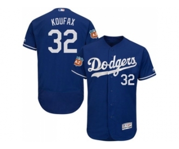 Los Angeles Dodgers #32 Sandy Koufax Blue Flexbase Authentic Collection Stitched Baseball Jersey