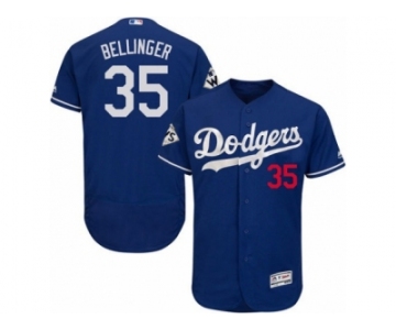 Los Angeles Dodgers #35 Cody Bellinger Authentic Royal Blue Alternate 2017 World Series Bound Flex Base MLB Jersey