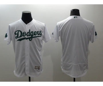 Men L.A. Dodgers Blank Majestic White Celtic Flexbase Authentic Collection Jersey