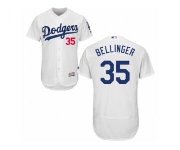 Men Los Angeles Dodgers #35 Cody Bellinger White Home Flex Base Jersey